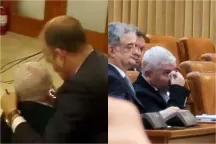 Rumıniyada deputat həmkarının burnunu dişlədi